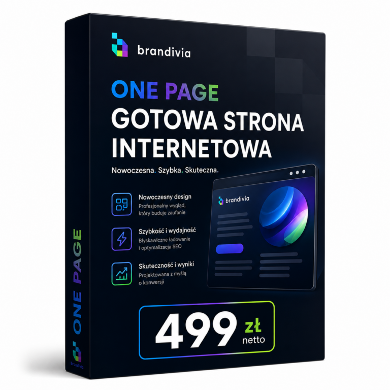 Profesjonalna strona internetowa ONE PAGE w 24h