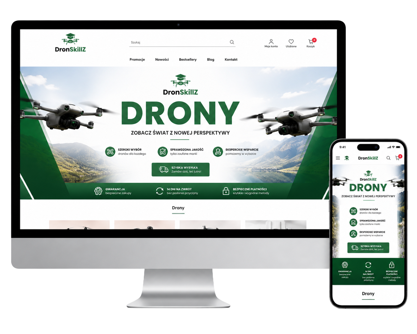 Sklep internetowy z dronami